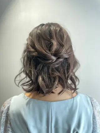 ミディアム ヘアアレンジ 【銀座】ヘアセット& イメコンSharmeのヘアスタイル