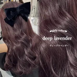 ロング カラー ヘアアレンジ 🤍淡色ピンク&ラベ ンダーYUKI🤍のヘアスタイル