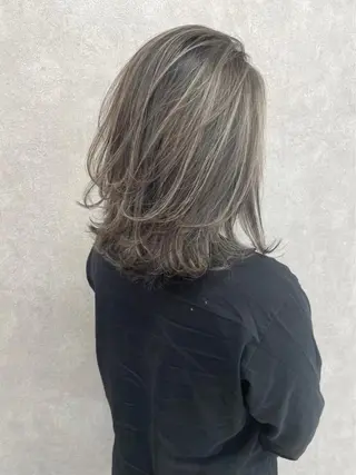 セミロング カラー メンズヘアのカリスマ 北地　空のヘアスタイル