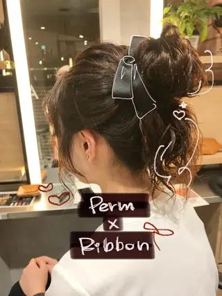 ロング パーマ 柔らかショート×透明 感カラー🎀emiのヘアスタイル