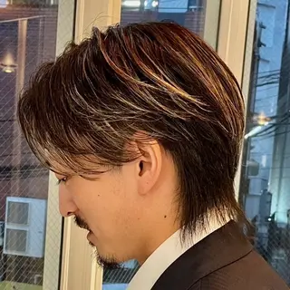 カラー 表参道/スパイキー /センターパートのヘアスタイル