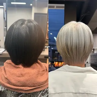 カラー ルシ🎨/ハイトーン デザイン/個性派のヘアスタイル