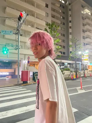 カラー パーマ メンズ 韓国レイヤー/透明感 カラー/RIN🎀のヘアスタイル