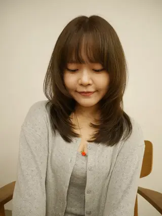セミロング カットモデル募集/ YUIのヘアスタイル