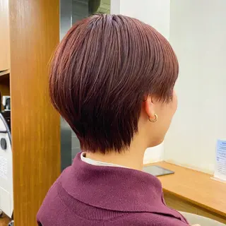 ショート カラー 似合わせレイヤー/ ケアパーマ/高倉のヘアスタイル