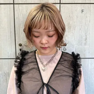 ミディアム カラー 柔らかいbeige ¦韓国¦🩰マユ🩰のヘアスタイル