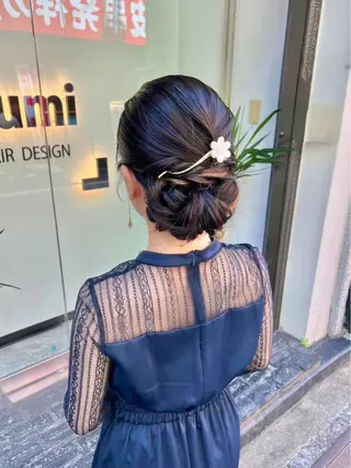 ロング カラー ヘアアレンジ 「sumi」 AMIのヘアスタイル