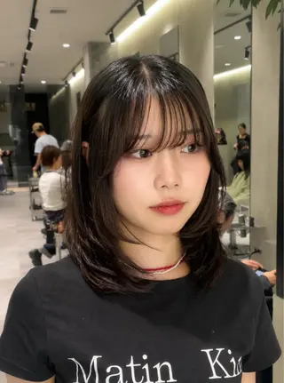 ミディアム mao 神戸レイヤーカットのヘアスタイル