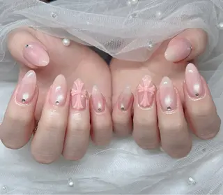 ネイル 🎀PG🩵 ネイルサロンのネイルデザイン