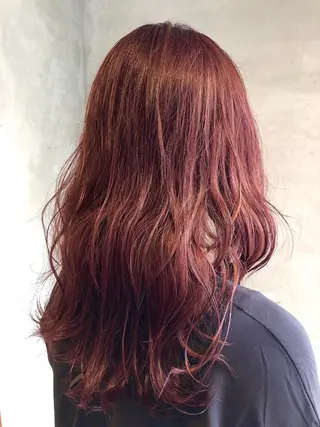 ロング カラー カノエ 松江学園店のヘアスタイル