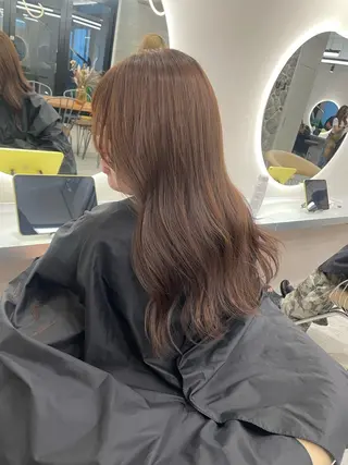 ロング 🩵ツヤツヤ透明感 カラーMIYU🩵のヘアスタイル