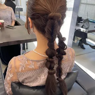 ヘアアレンジ 💗韓国ヘア/髪質改 善💗若菜あいこのヘアスタイル