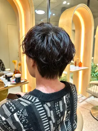 ショート メンズ 撮影モデル募集【くび れショートボブ】馨のヘアスタイル