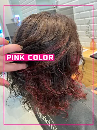 ミディアム カラー MATSU 🌟個性派カラーのヘアスタイル