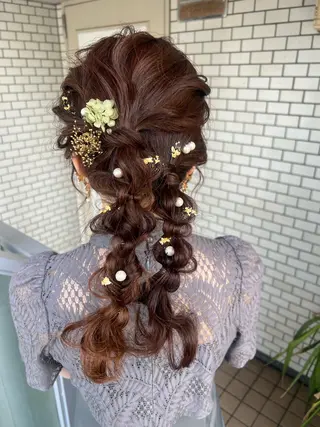 ヘアアレンジ 大人可愛いヘアメイク 💋🧚‍♀️しずかのヘアスタイル