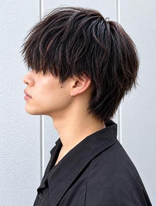 メンズ ミディアム メンズカット🔥 モデル🔥皆川鉄太のヘアスタイル