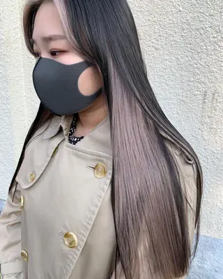ロング カラー スダユーヤ 💫推しカラーウルフのヘアスタイル