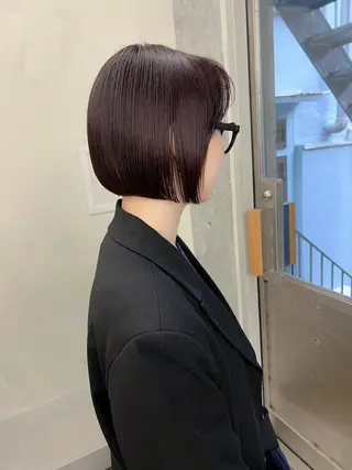 ショート カラー ボブ/パーマ 🐕🦺Nagiのヘアスタイル