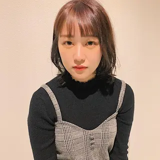 ミディアム カラー 中川 竜誠のヘアスタイル