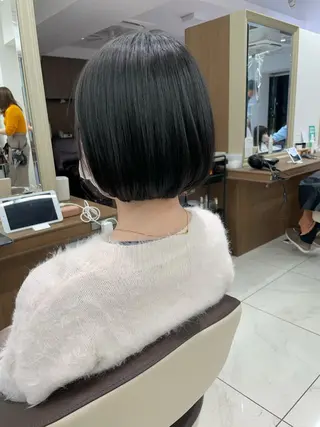 ミディアム カラー 店長福島成美/髪質 改善縮毛矯正/カラーのヘアスタイル