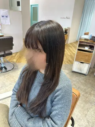 カラー 東浦　髪質改善カラー 透明感カラーのヘアスタイル