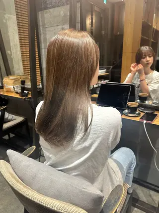 セミロング カラー 渋谷　無料カット NERO/コウシロウのヘアスタイル