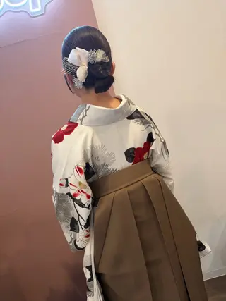 セミロング ヘアアレンジ pep natsumiのヘアスタイル