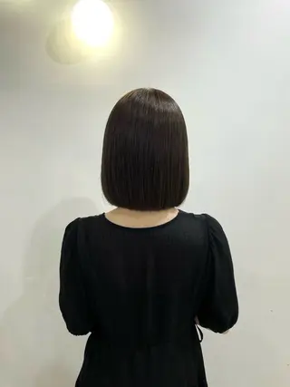 ミディアム カラー ハナダ メイのヘアスタイル