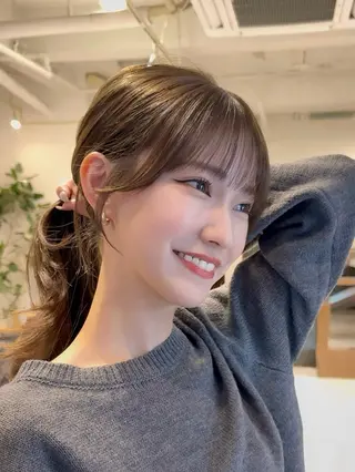 ミディアム みうら しょうのヘアスタイル