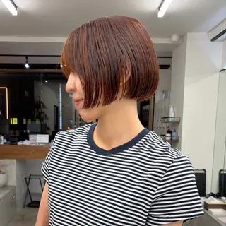 ショート カラー 初めてのショート お任せください✂️のヘアスタイル