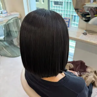 ミディアム カラー 美髪矯正/ベージュ カラー🧸綾里のヘアスタイル