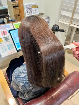 ロング 縮毛矯正✨ ななつのヘアスタイル