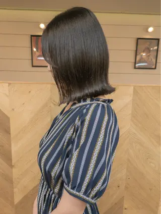 ミディアム 〈ボブ〉縮毛矯正 船橋駅5分/鈴木杏美のヘアスタイル