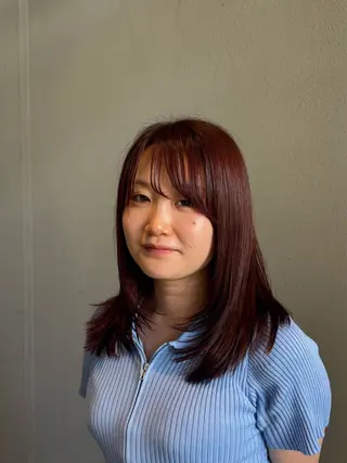 ミディアム 艶カラー×レイヤー ‪🪽‪maiのヘアスタイル