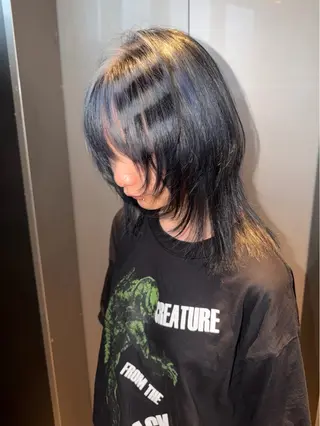 セミロング カラー 似合わせカット/ デザインカラー🦄のヘアスタイル