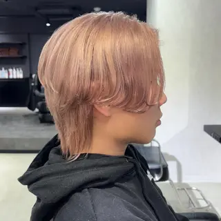 カラー メンズ ★デザインカラー ハイトーン ももか★のヘアスタイル