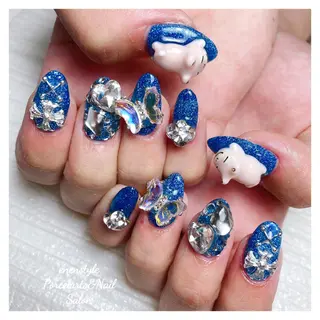 ミディアム ネイル 🐾enen style 🐾のネイルデザイン