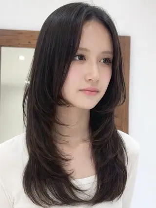 セミロング 立川/レイヤー/ 透明感Wカラーのヘアスタイル