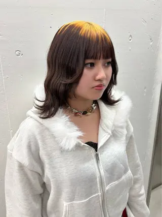 ミディアム カラー 🫧‪Ameri🫧 Emma ecoleのヘアスタイル