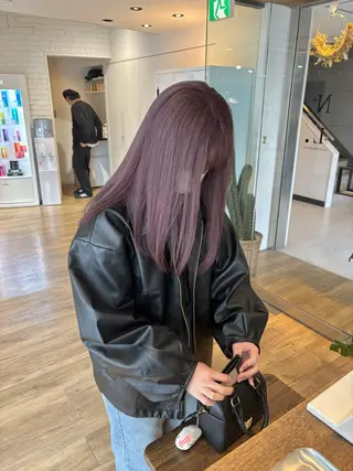 ロング 前田 菜奈子のヘアスタイル