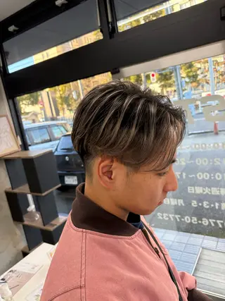 ショート カラー メンズ 高久 翔大のヘアスタイル