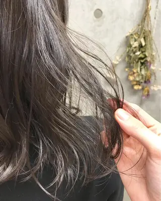セミロング カラー ヘアアレンジ Satsuki ✂︎♡のヘアスタイル