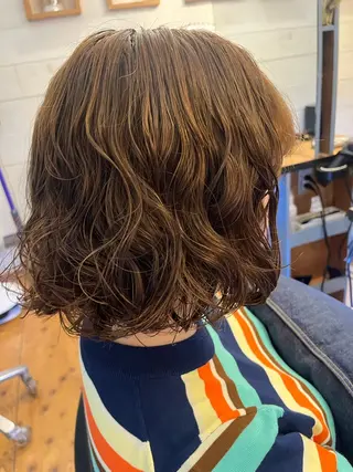 ミディアム パーマ Lagom なかだのヘアスタイル