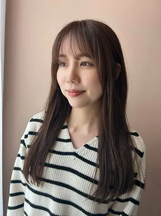 ロング カラー hubhair レイヤー/透明感のヘアスタイル