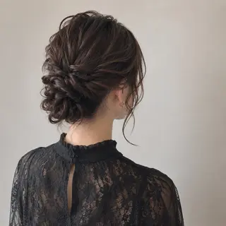 ミディアム ヘアアレンジ 似合わせカット✂️ /さとゆな💛のヘアスタイル