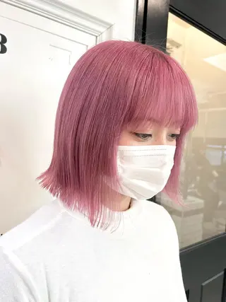 カラー 🫒オリーブ/透け感 レイヤー🌿モエカのヘアスタイル