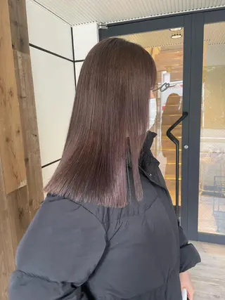 ロング カラー 渋谷 留菜のヘアスタイル