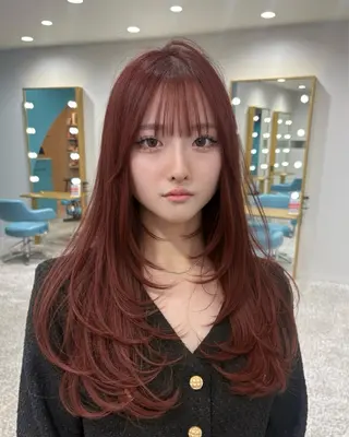 ロング 上谷 圭輝のヘアスタイル
