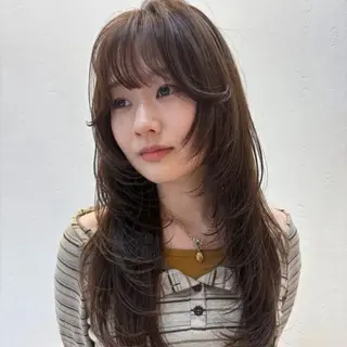 ロング カラー レイヤー/暖色カラー 🎀はるのヘアスタイル