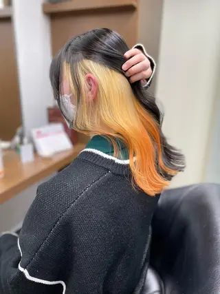 カラー yasuハイトーン/ デザインカラーのヘアスタイル
